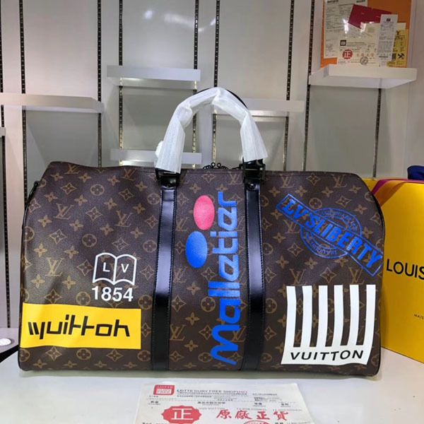 

#4185 5a l keepall bandouliere large capacity women travel bag 50cm galaxy taiga v men shoulder duffel bags carry luggage handbag bag 44643