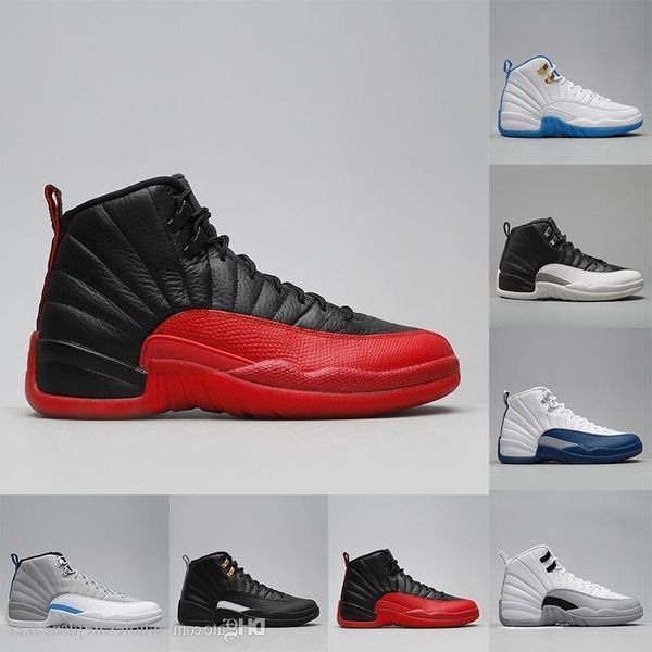 

12 xii mans basketball shoes sneakers women taxi playoffs gamma blue grey sports running shoes for men us 5.5-13