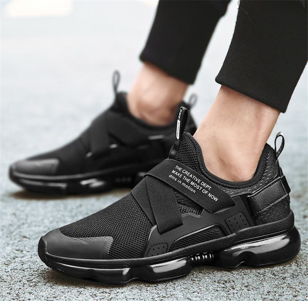 

2020 wholesale autumn men's shoes korean trend sports casual shoes mesh breathable fitness leisure wild men's shoes, Black