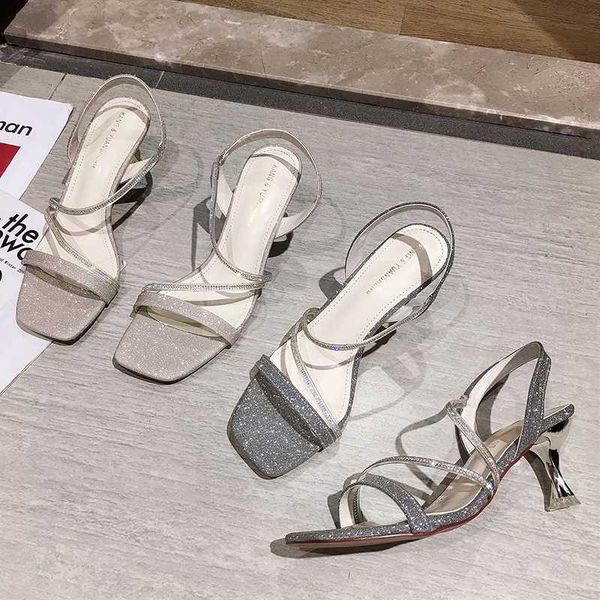 

fashion womens shoes 2020 sandals summer woman clear heels suit female beige all-match women's ladies comfort block, Black