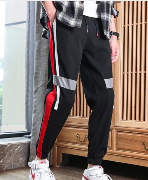 

2019 Новые бестселлеры, мужские девятиминутные брюки, тонкие, закрытые, снизу, с зав