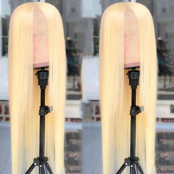 

613 blonde фронта шнурка человеческих волос парики бразильская straight 13x4 фронта шнурка pre сорвал с ребенком волос remy парик шнурка, Black;brown