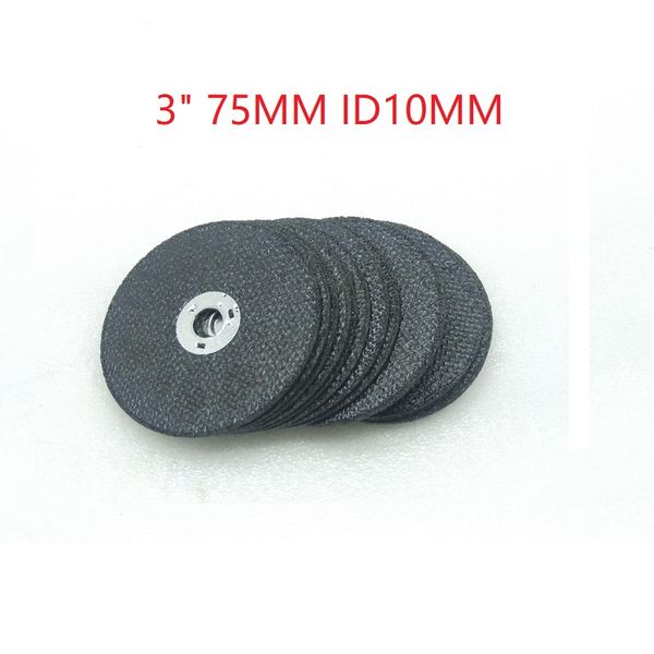 

new 10pcs 75*id10*t1.6mm resin cutting wheel disc 3" cutting discs for rotary tool angle grinder metal stainless steel