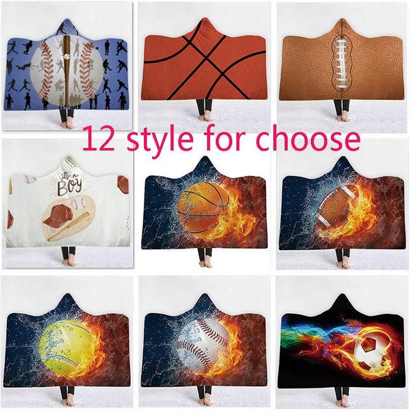 

baseball softball and football basketball poncho blanket for children outerwear blouses hoodies clothes warm wrap shawl cape an2486