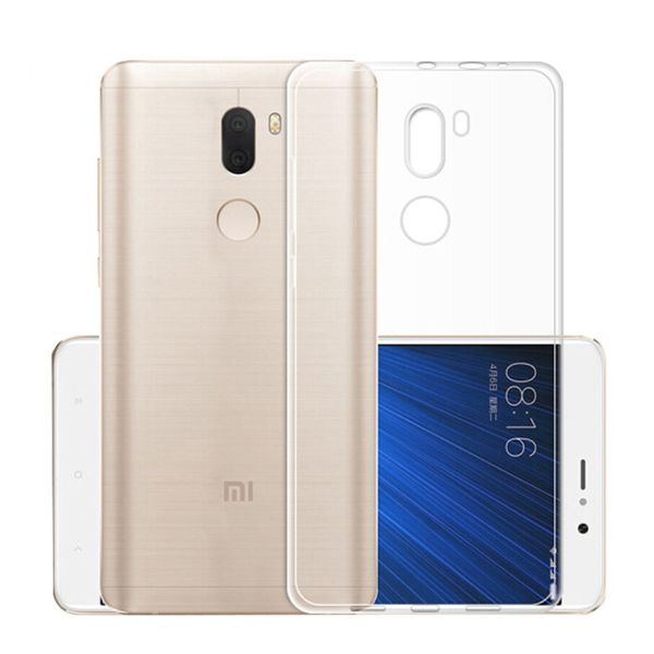 

ультратонкий чехол для задней панели tpu для xiaomi mi 5s plus - прозрачный