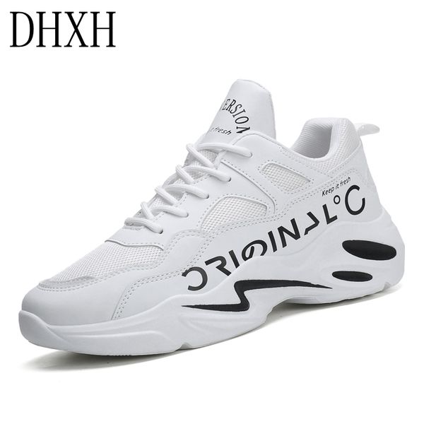 

college style men's shoes sports and leisure wild four seasons 2020 tide shoes net red spring trend men's ins daddy, Black