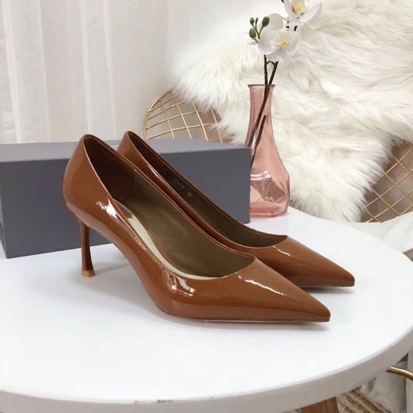 

new style high-end luxurydesigner women's fashion high heels ballet party wedding shoes pointed shoes heel height 6.5cm 10.5cm rgse, Black