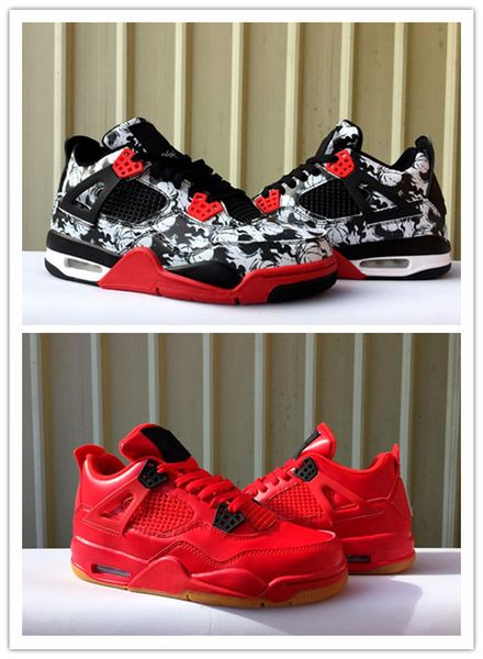 

new arrival 4 4s mens basketball shoes chinese dragon scrape and scrape music and graffiti 4 4s men basketball shoes designed size40-47