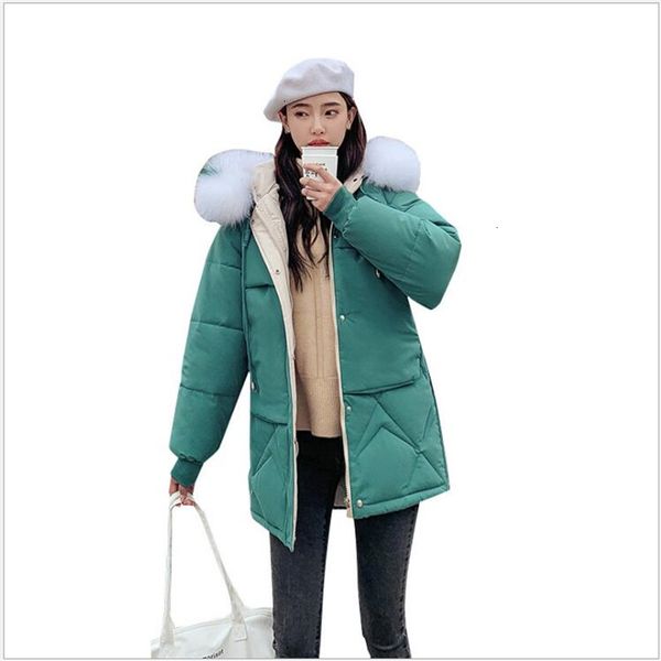 

fat long women winter jas losse student cato women winter coat warm women's clothing women's parka 2019 233, Black