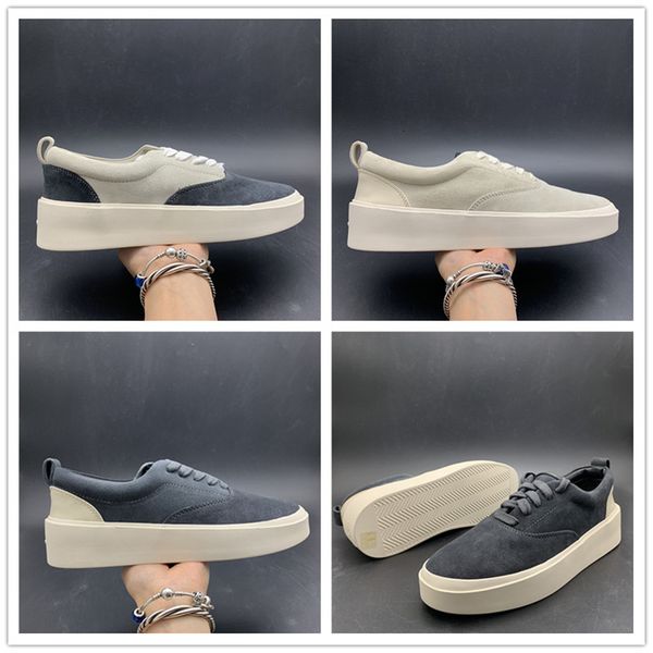 

новый fear of god x mens casual обуви сезон 5 suede скейтборд обувь италия роскошный slip-на тумане модельер обуви