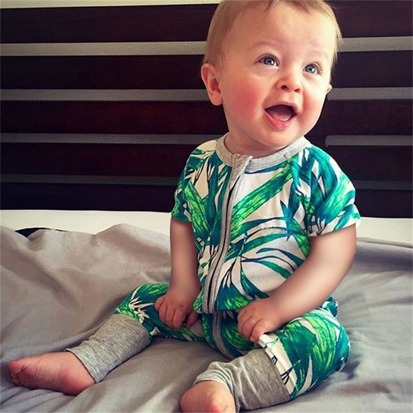 

baby romper 34 styles baby girls boys romper suits kids ins cartoon flower short sleeve zipper rompers baby clothing 0-3 years dhl fj90, Blue
