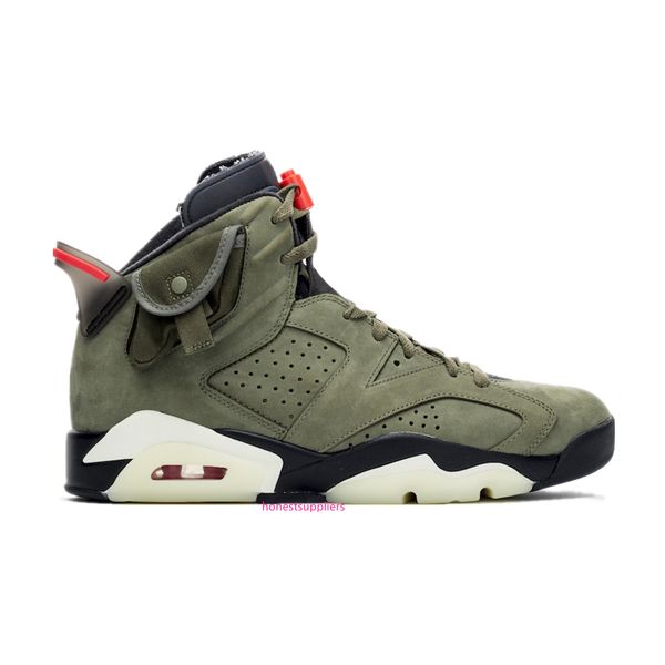 

6 трэвис 3m светоотражающие армейские зеленые 6s баскетбольные туфли топ заводская версия мужской тренер 2019 новые кроссовки