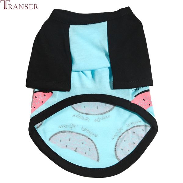 

transer casual dog clothes watermelon cafelatte printing pet dog t shirt short sleeve puppy clothing small dog costume shirt 908