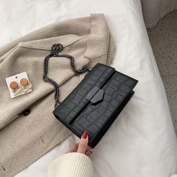 

2020 ньиве vrouwen тас steen patroon vrouwen тас цварт wit режим schoudertas сумка keten дам