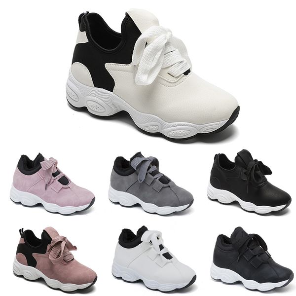 

non-brand running shoes for women chaussures white black pink grey suede fashion sports sneakers 36-40 style 27 ing, White;red