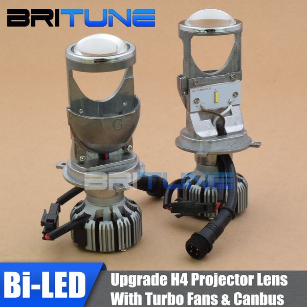 

upgrade mini h4 bi-led projector lenses with emc canbus decoder for h4 9003 cars headlight retrofit 1.5 inch 5500k color lhd rhd