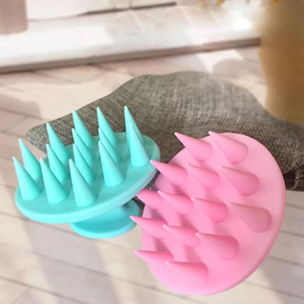 

massager hair dish brush bath clean brush scalp shower shampoo silicone