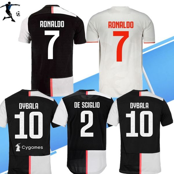 

2019 ronaldo juventu occer jer ey 2020 juve kid home away de ligt dybala higuain buffon cami eta futbol cami a maillot football hirt, Black;yellow