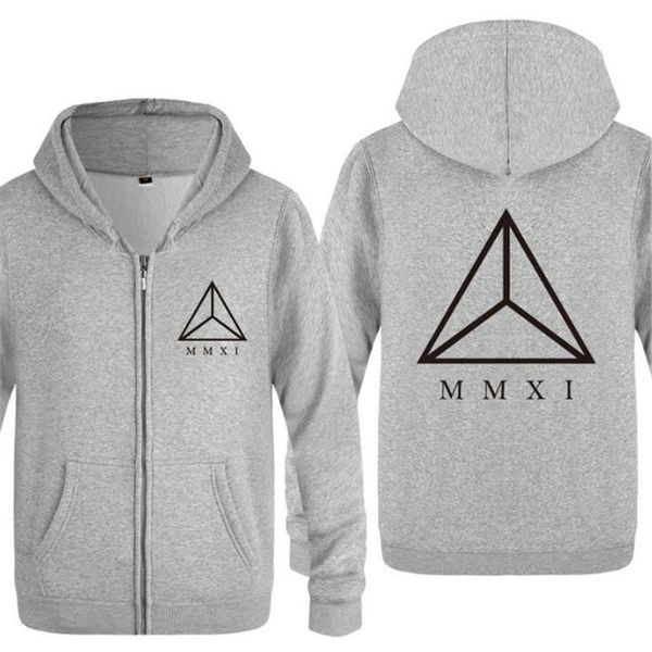 

mens hoodie triangle mmxi swag printed zipper hoodies men skate fleece hip hop jacket coat men's sweatshirt moleton masculino, Black