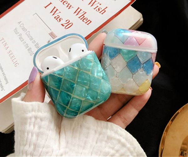 

gradent colors for airpods case tpu soft ultra thin case super protector earphone sleeve pouch for air pods 1/2 for airpods case