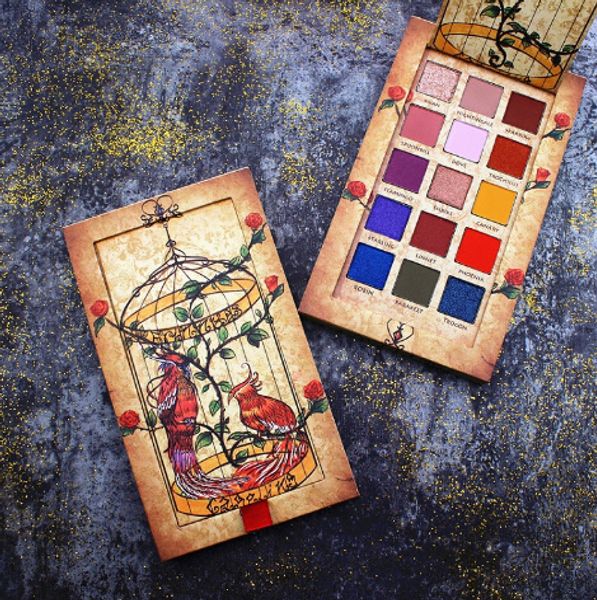 

cageling 15 colors shimmer matte eyeshadow pallete glitter eye shadow makeup creamy pigmented waterproof cosmetics kit