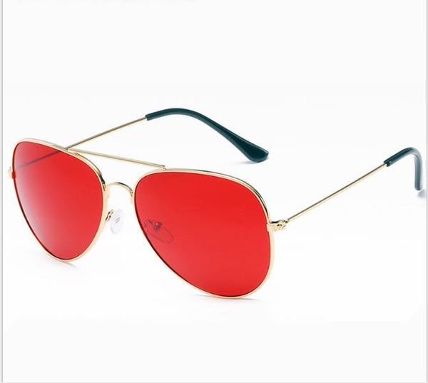 

ocean lens sunglasses classic color film toad glasses men and women universal metal sunglasses driving glasses, White;black