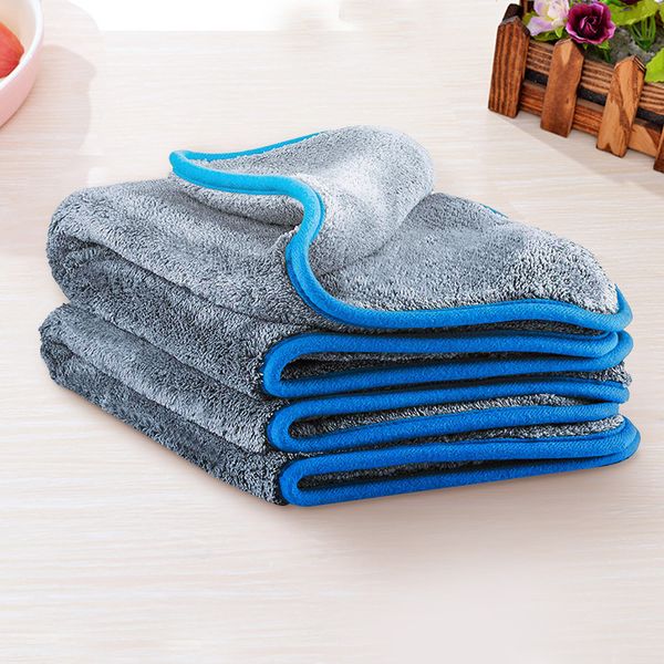 

42x48 cm microfibre towels thick plush microfiber car cleaning cloths car care wax polishing detailing wash dry and clean
