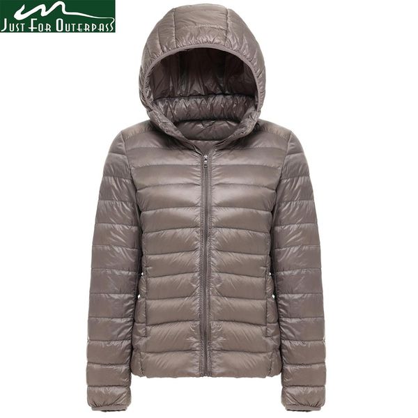 

2019 new brand 90% white duck down jacket women autumn winter warm coat lady ultralight duck down jacket female windproof parka, Black