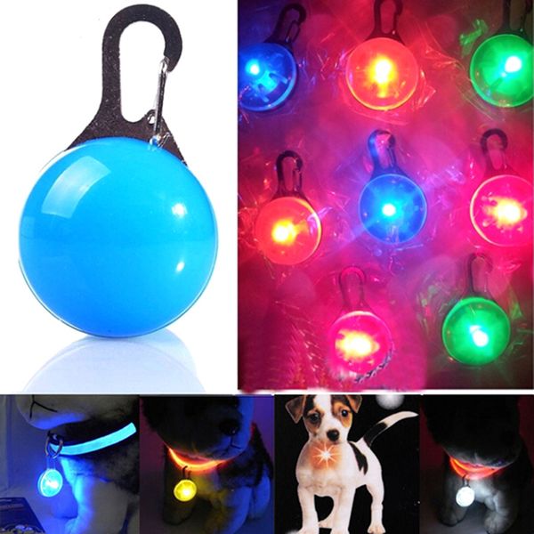 

safety led glowing pendant pet dog necklace puppy cat night light flashing collar pet luminous bright glowing in dark