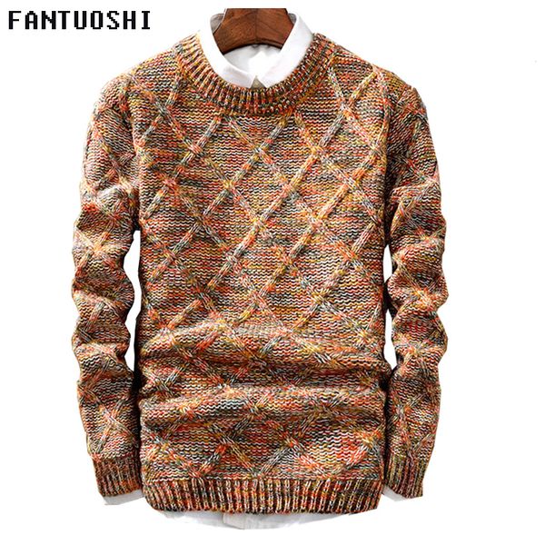 

mens sweaters 2018 new fashion casual slim fit male clothing long sleeve knitted pullovers o-neck sweater christmas sweater, White;black