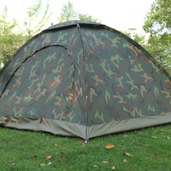 

1-4 person portable outdoor camping camouflage tent waterproof breathable sun shade ultraviolet-proof tent for outdoor hiking