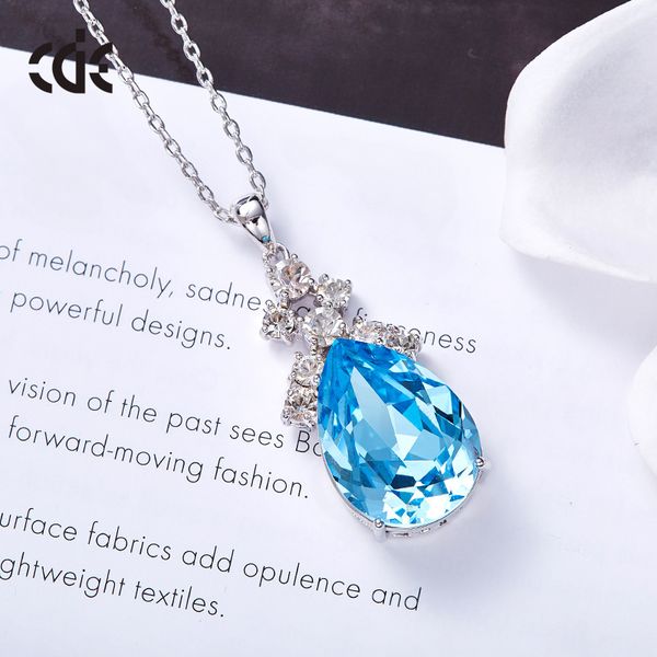 

wedding party beaded pearl gift woman lady diamond jewelry necklaces for bride acting initiation graduation cde-1139, Silver