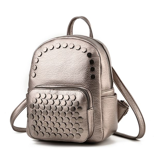 

rivet bags female 2020 new summer women's backpack student bag backpack