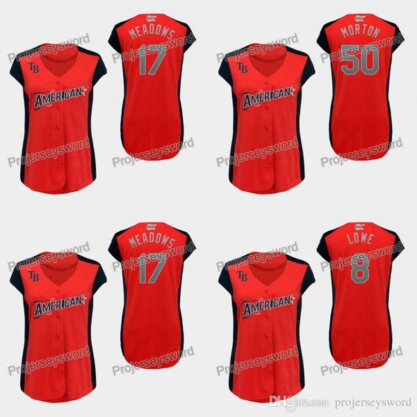 

Womens Tampa Bay 17 Austin Meadows American League Rays Jersey 8 Bran don Lowe 50 Charlie Morton 100% Stitched Allstar Baseball Jerseys