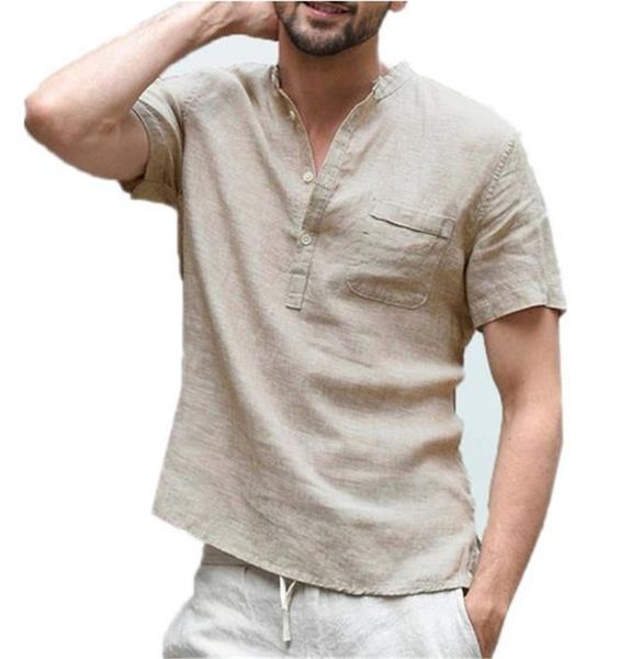 

fashion clothes mens casual shirts designer natural color mandarin collar shirts with pocket fashion short sleeve shirts mens, White;black