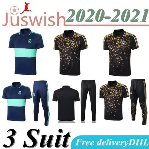 

2020 real madrid short sleeve polo shirt soccer training suit 20 21 modric marcelo asensio isco football shirt kit tracksuit, Black;red