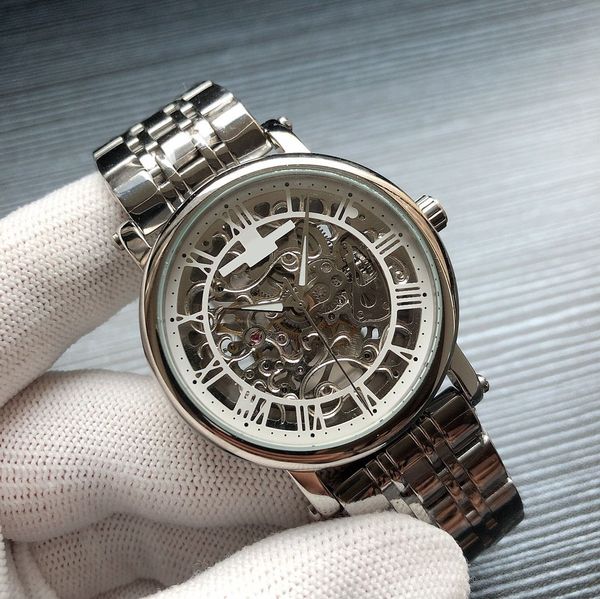 

men watches automatic movement wristwatches 42mm men watches waterproof casual 316l stainless steel watches for men, Slivery;brown