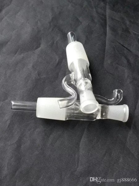 Accessori per bong in vetro a T trasparente ﾠ, pipe per fumatori in vetro colorato mini multi-colori Hand Pipes Best Spoon glas