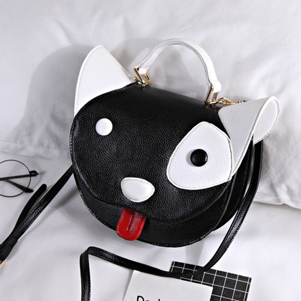 

amy lin ya new handbag cartoon cute color puppy bag shoulder messenger bag animal modeling package