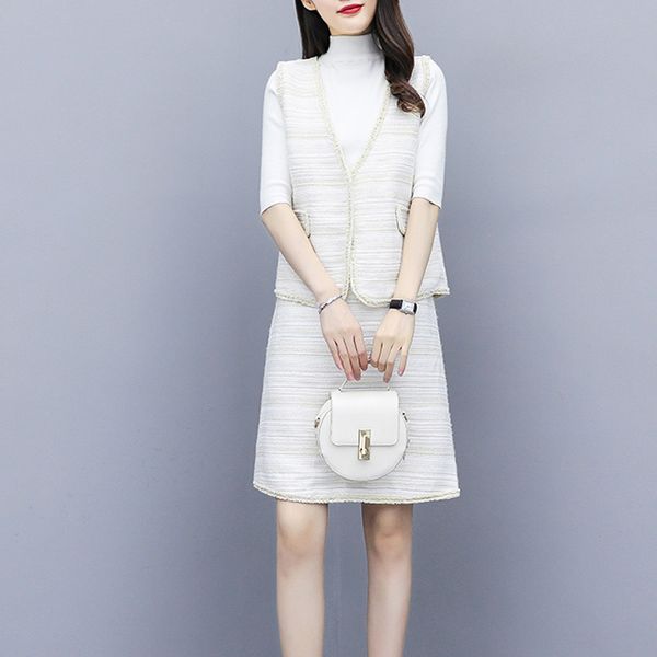 

блђзка Ѭђбаки жиле набоѬ мода женкий оенний набоѬ неболой емпеѬамен ко, White