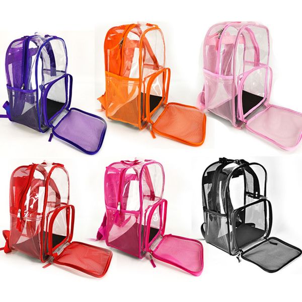 

pet dog carrier backpack mesh outdoor travel transparent mesh dog bag products breathable shoulder bags for puppy pet supplies