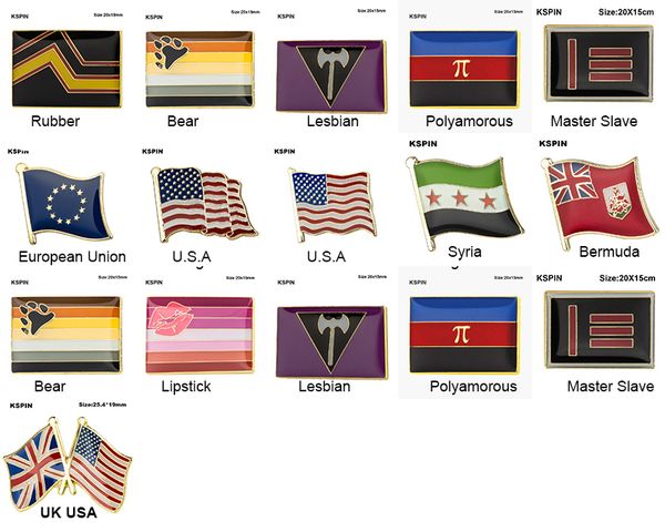 

10pcs pride badge bisexual pansexual brooch lesbian pride pin flag lgbtq gay flag lapel pin, Gray