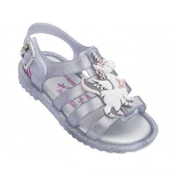 

mini melissa brazil roman unicorn boys girls children melissa jelly shoes shoes sandals flats summer sandals, Black;red