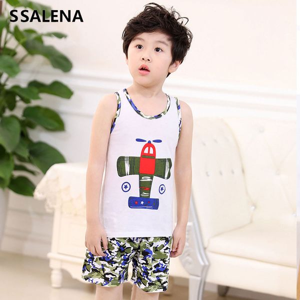 

baby summer clothes suit children sleeveless tank and shorts 2 pcs suits boys girls o neck soft outfits clothing sets d0151, White