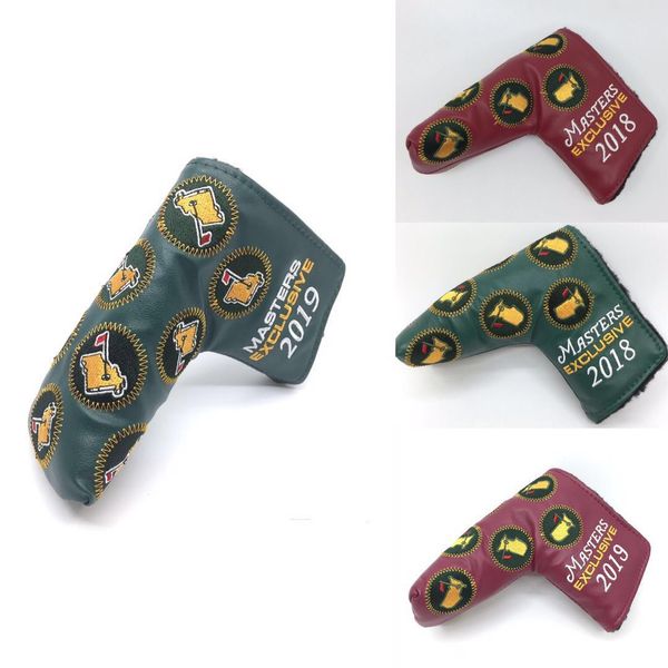 

wholesale golf headcover one piece new golf putter head cover 2019/2018 master exclusive pu leather for golf head cover