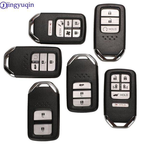 

jingyuqin smart remote key case fob shell for city jazz xrv venzel hrv 2/3/4/6 buttons