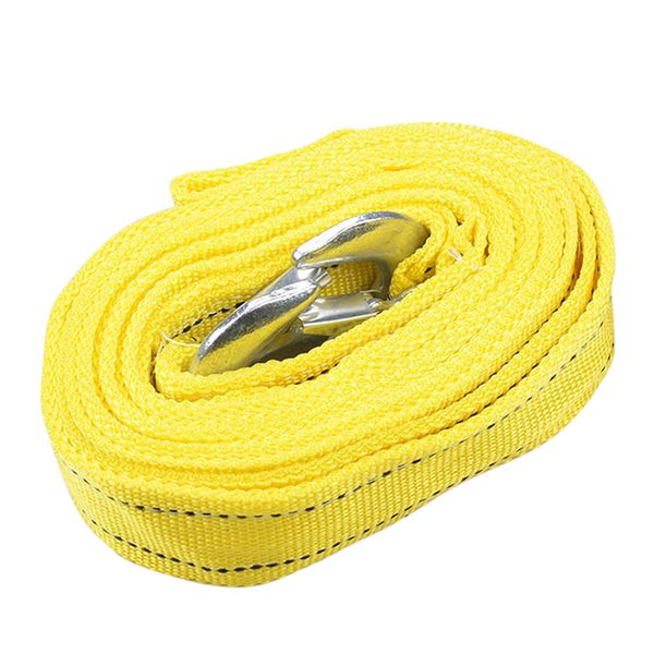 

4m traction rope dual layer towing cable hooked emergency use cable nylon car thickened strap