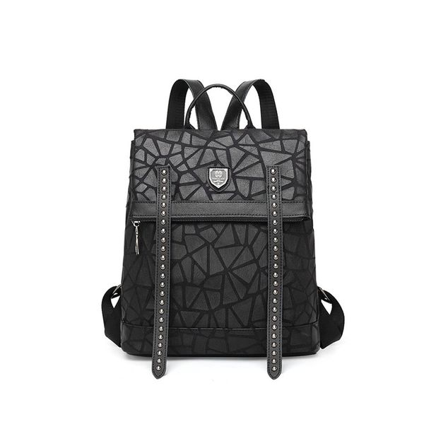 

women genuine leather backpacks 2020 fashion geometric designers school shoulder bags ladies multi-functional casual travel backpack bag