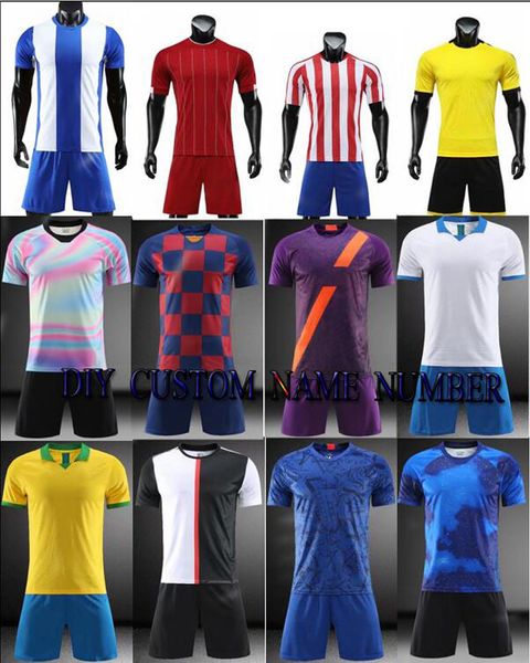

19 20 blank kid male occer kit t hirt child port club jer ey hort athlete football jer ey clothe futbol traning uniform