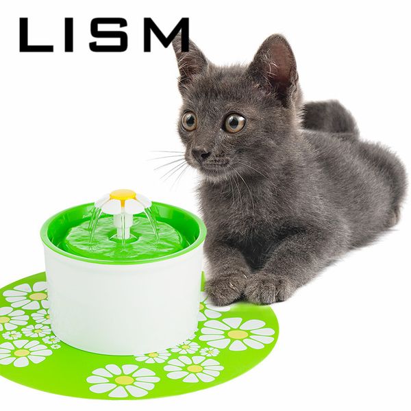 

1.6l electric automatic cat water fountain dispenser dog cat fountain pet drinker bowl blue green orange pet feeder supplies